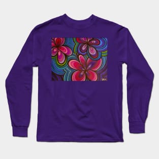 Retro Flowers 2 Long Sleeve T-Shirt